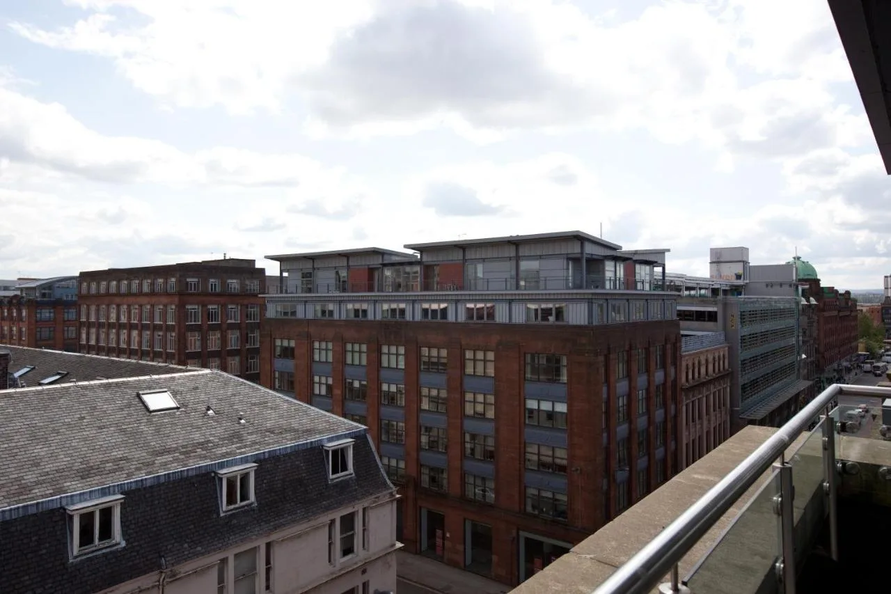 a view from the roof of a building at The Spires Serviced Apartments Glasgow in Glasgow